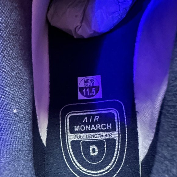 Mens Nike Air Monarch IV White Blue Silver Black Tennis Shoe Sneakers 11.5 D - Picture 11 of 11